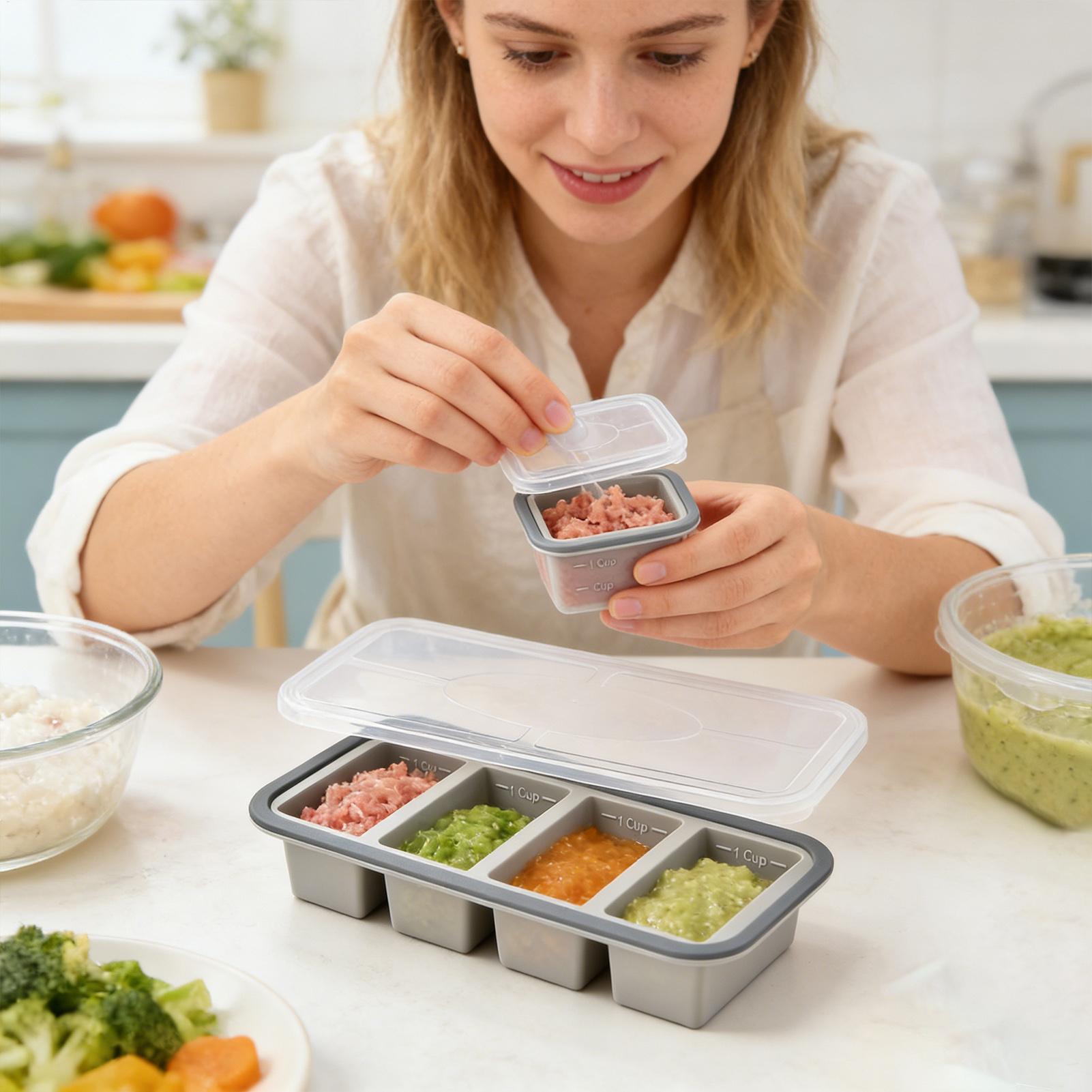 Silicone Freezer Molds Easy Re - đánh giá và giá Meal Prep Template