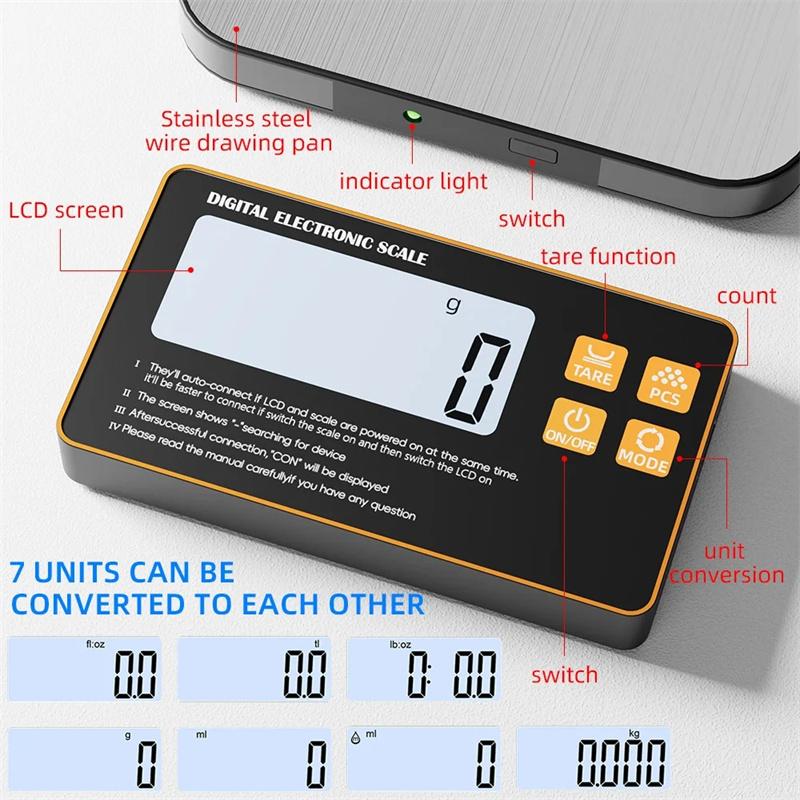 Wireless Kitchen Scale with Re - đánh giá và giá Meal Prep Kitchen