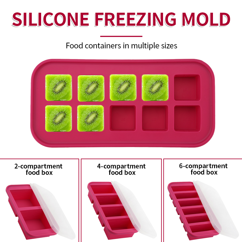 2 Or 3-Piece Silicone Freezer  - đánh giá và giá Meal Prep Template