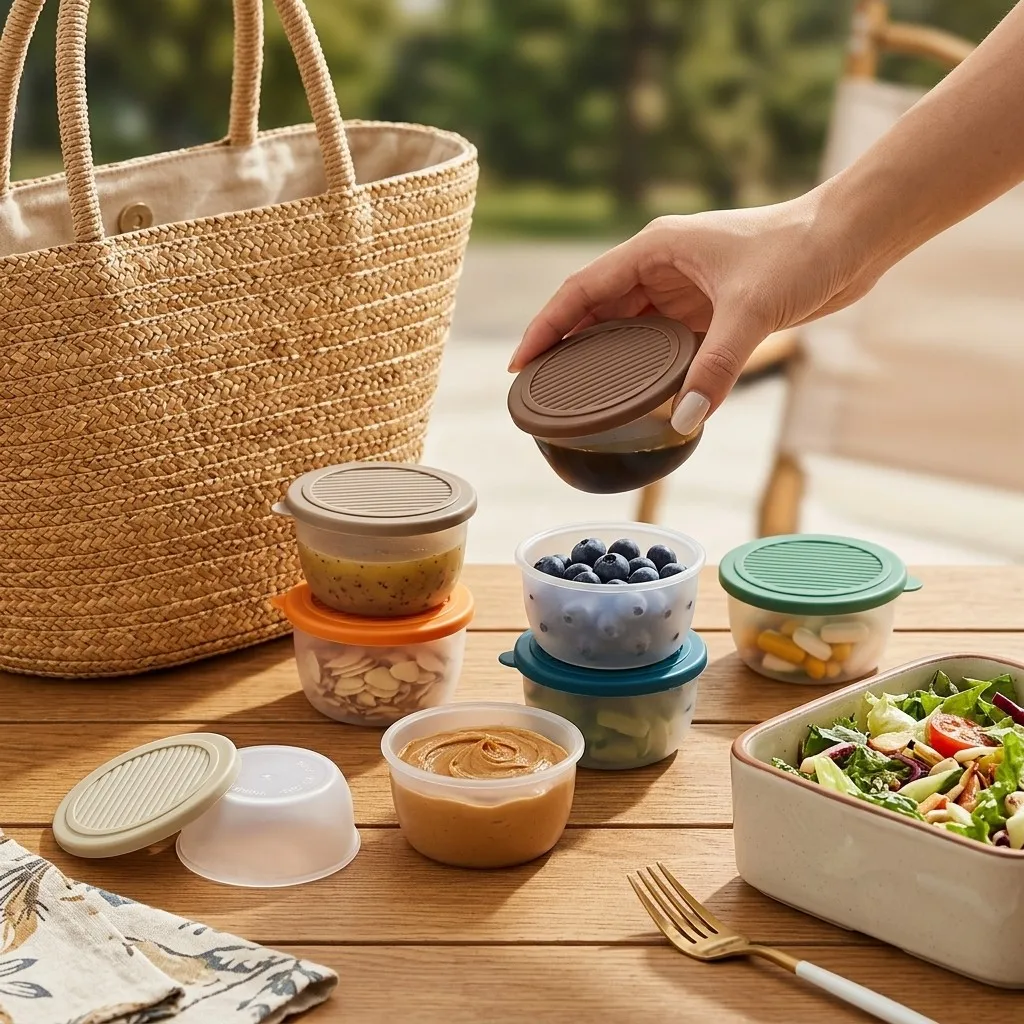 2/6Pcs Mini Plastic Dressing S - đánh giá và giá Sauce Dipping Cup