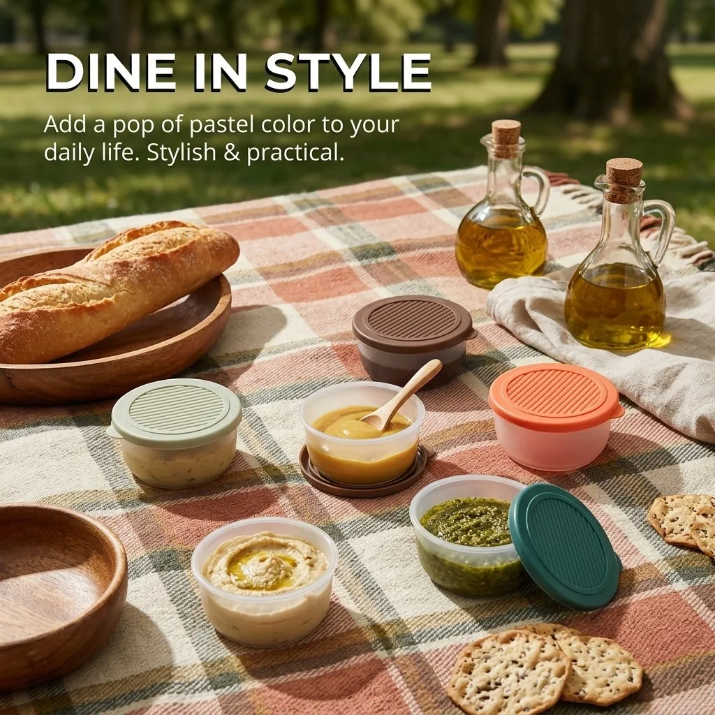 2/6Pcs Mini Plastic Dressing S - đánh giá và giá Sauce Dipping Cup