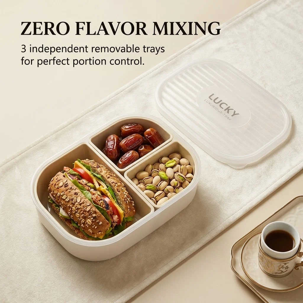 3 Compartment Plastic Bento Lu - đánh giá và giá Meal Prep Or Prep Meal